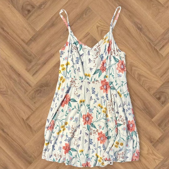 Old navy Dresses & Skirts - Old navy XLT Tall floral babydoll SunDress extra large tall white pink